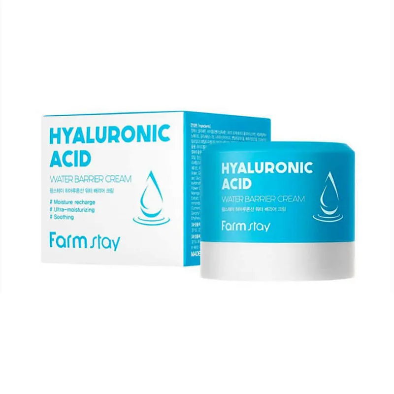 FarmStay-Hyaluronic-Acid-Water-Barrier-Cream-garnimarket.net کرم آبرسان و محافظ پوست هیالورونیک اسید فارم استی