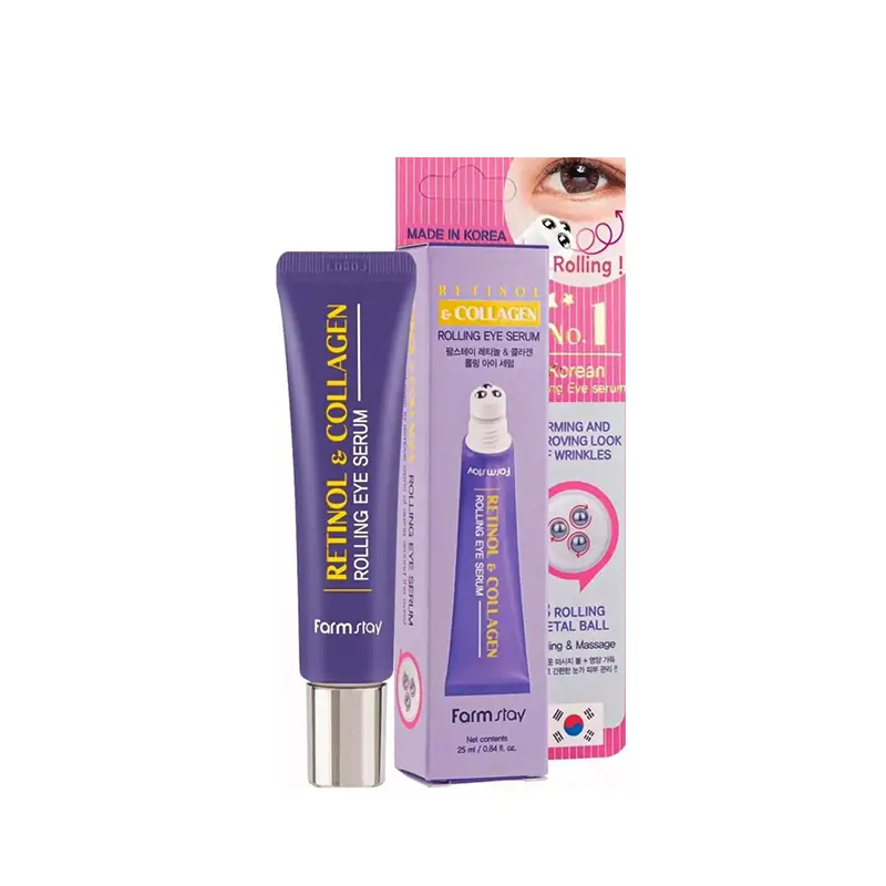 FarmStay-RetinolCollagen-Rolling-Eye-Serum-garnimarket.net سرم دور چشم رولی رتینول و کلاژن فارم استی