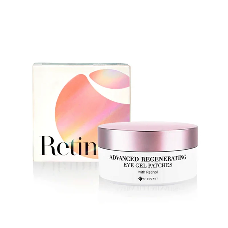 K-Secret Advanced Regenerating Eye gel patches(Retinol) garnimarket.net پچ دور چشم ژلی جوانساز رتینول کی سکرت