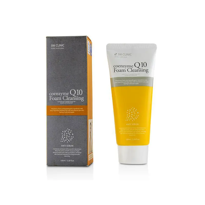 3W Clinic Coenzyme Q10 Foam Cleansing garnimarket.net فوم شستشوی کو آنزیم کیوتن تری دبلیو کلینیک