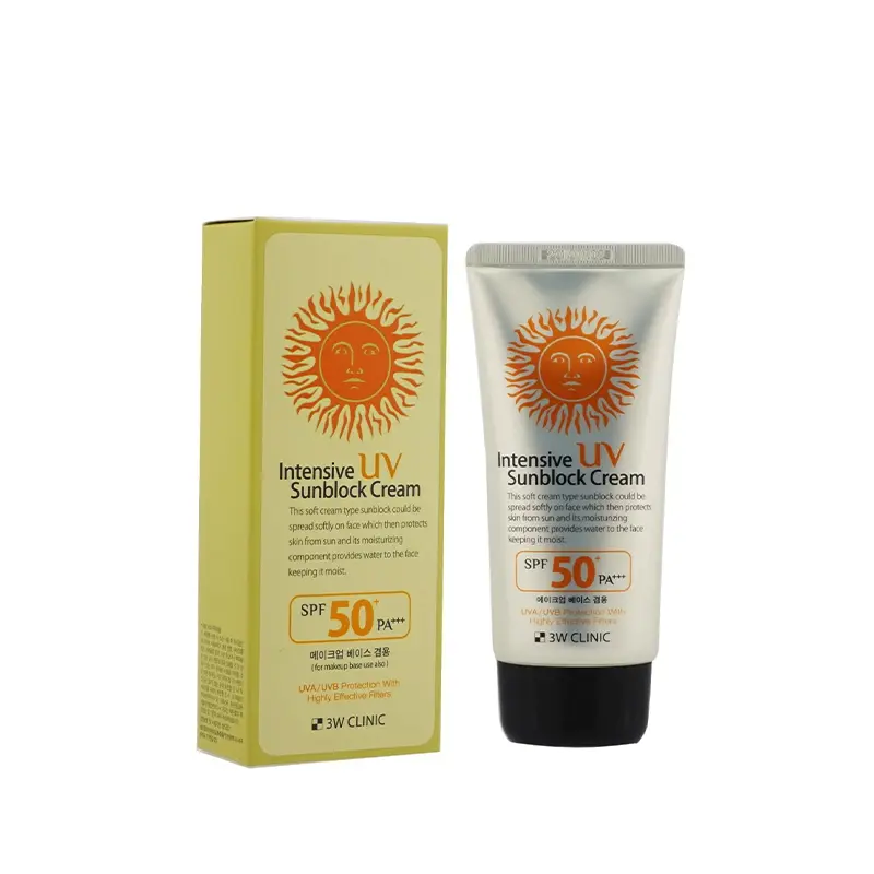 3W Clinic Intensive UV Sunblock Cream garnimarket.net کرم ضد آفتاب آبرسان اینتنسیو تری دبلیو کلینیک