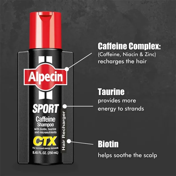 شامپو ضد ریزش آلپسین مدل Sport Caffeine CTX