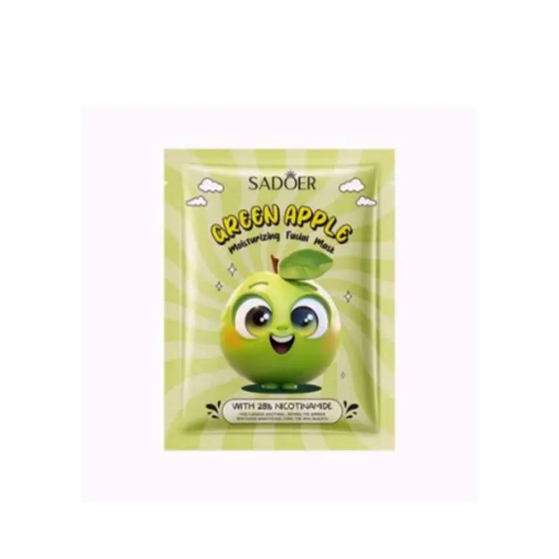 SADOER-Green-Apple-Moisturizing-Mask ماسک صورت ورقه ای سیب سبز سادور